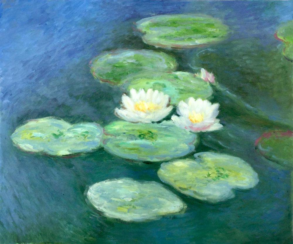 Water Lilies, Evening - Claude Monet - Oil Reproduction